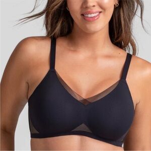 Honeylove Liftwear Black Crossover Bra Size Large